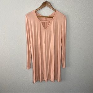 ee:some | Blush Pink Long‎ Sleeve Dress